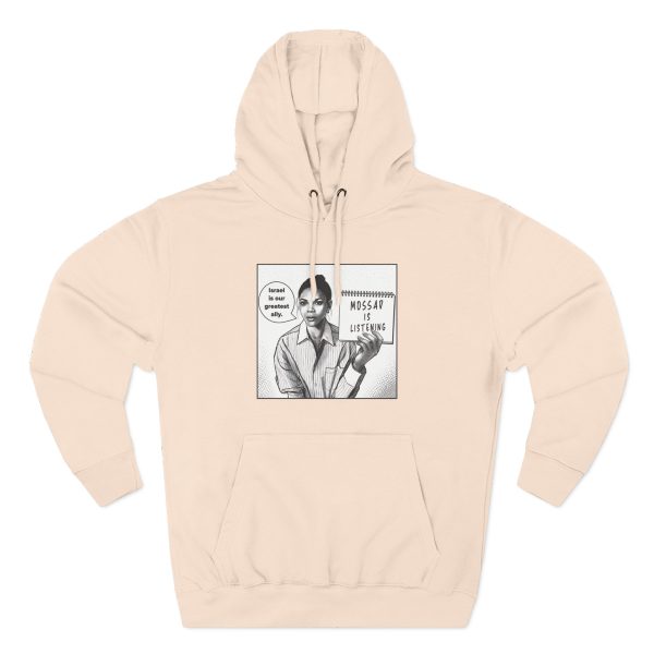 Candace Owens Mossad is Listening Three-Panel Fleece Hoodie
